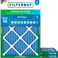 Filterbuy 8x14x1 Air Filter MERV 13 Optimal Smoke & Allergy Defense, by Filterbuy