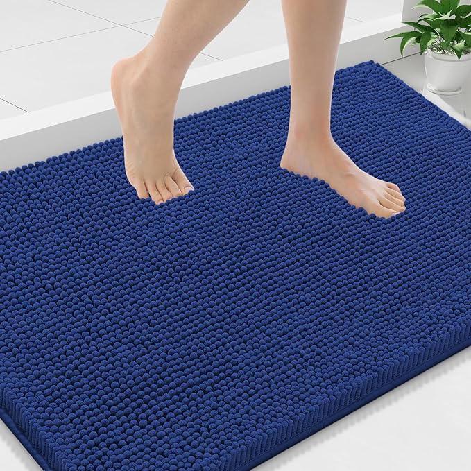 Smiry Luxury Chenille Bathroom Rugs 36x24, Extra Soft and Absorbent Shaggy Bath by Smiry