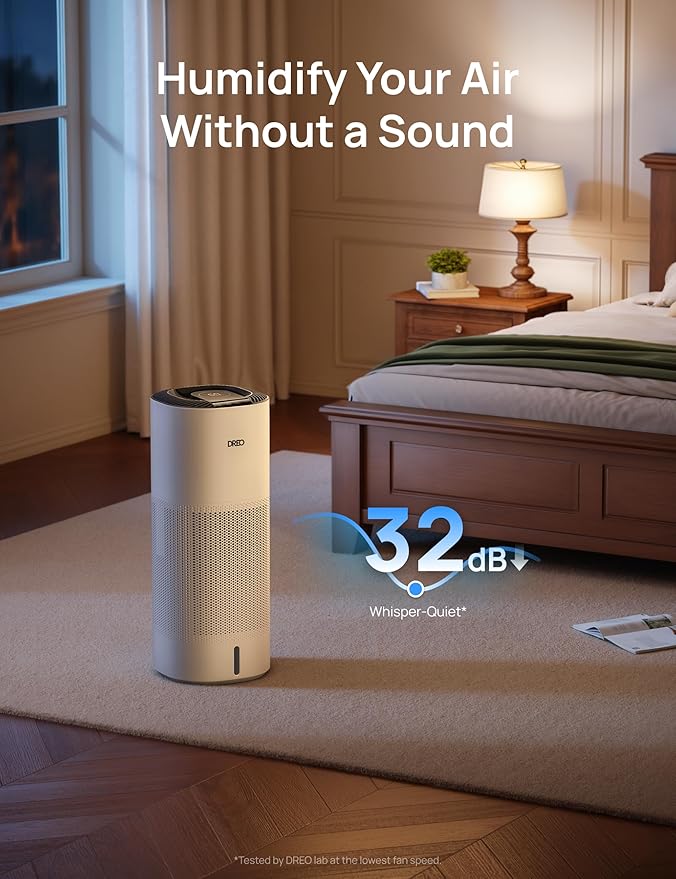 DREO Smart Evaporative Humidifier Large Room up to 1000ft², 800ml/h High Output - Image 7