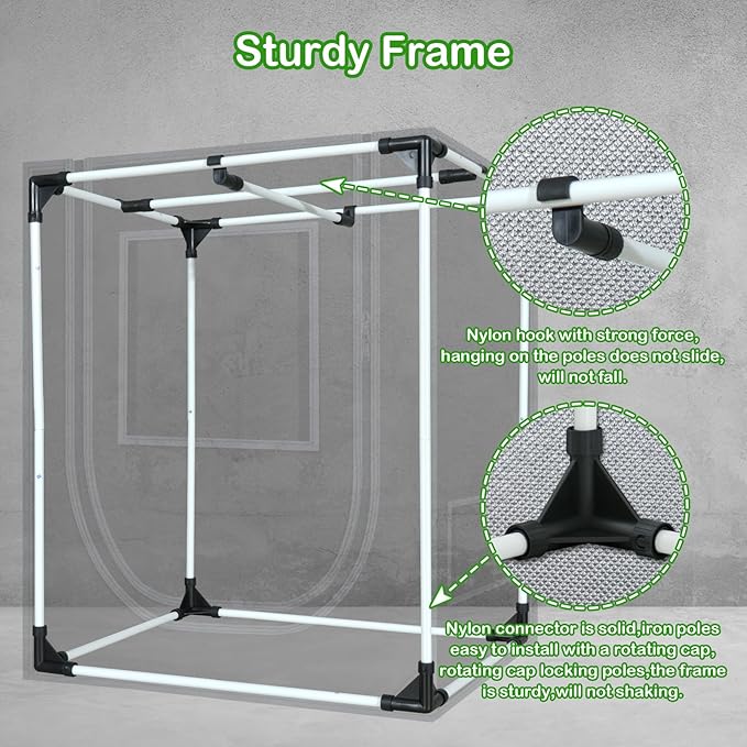 18"x30"x36" Grow Tent for Indoor Plants 600D Mylar Hydroponic High Reflective - Image 7