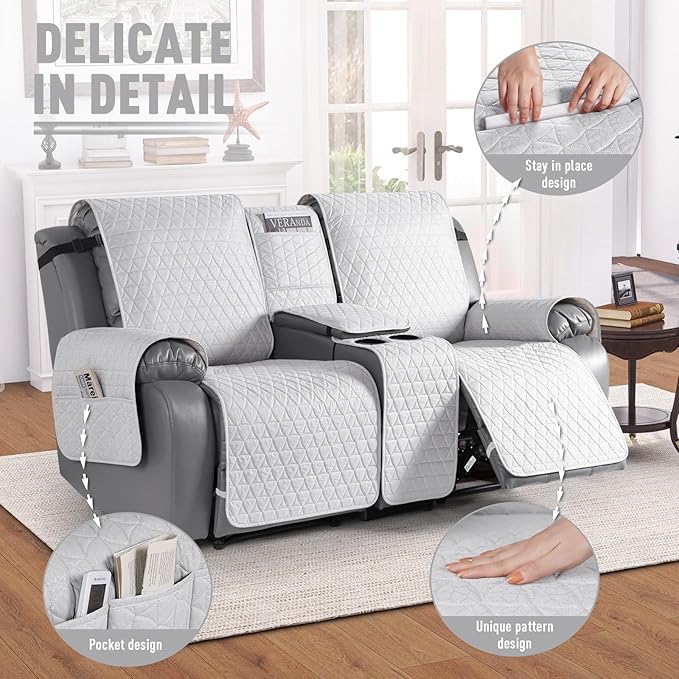 TAOCOCO 100% Waterproof Loveseat Recliner Couch Sofa Covers - Image 6