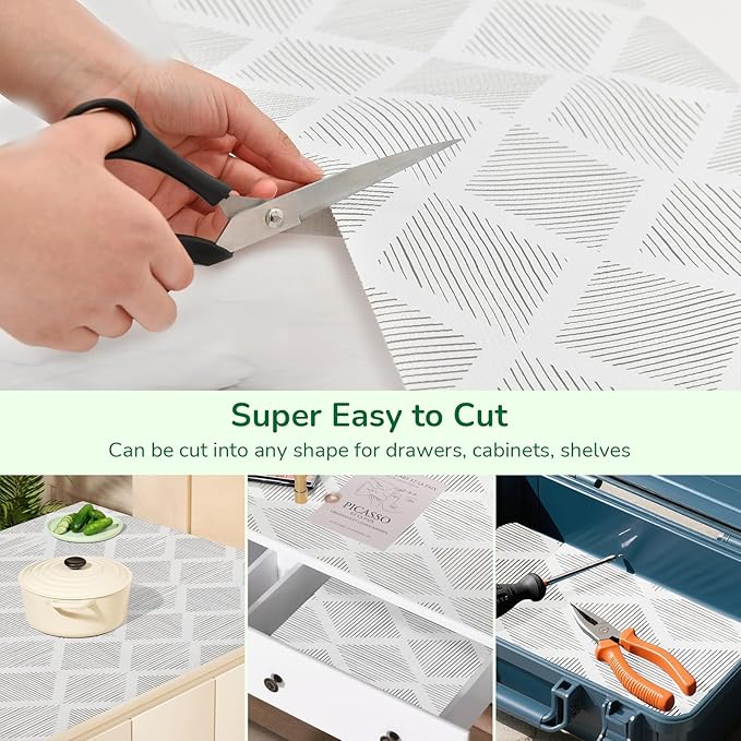 Shelf and Drawer Liner for Kitchen Cabinets 24In x 30FT Non-Adhesive Shelf - Image 5