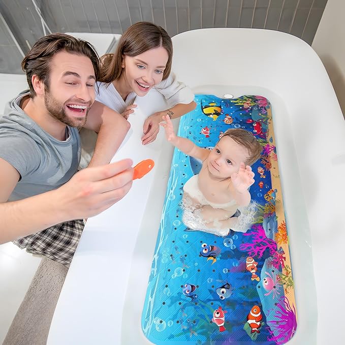 XIYUNTE Baby Bath Mat for Tub Non Slip Kids Bath Mat - Image 3