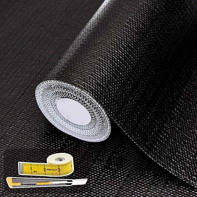 Shelf Liners for Kitchen Cabinets 12in x 20FT, Non Adhesive Drawer Liner Pure by Adwann