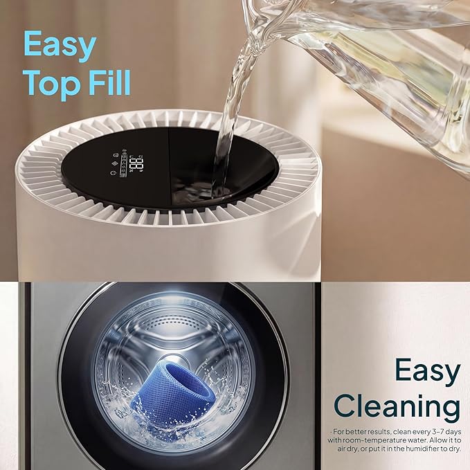 8L Evaporative Humidifier for Large Rooms up to 1000 ft²- Baby Elderly& Pet - Image 8