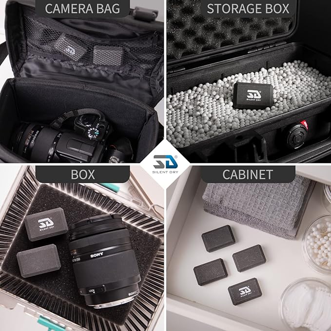 Silent Dry Renewable Small Gun Safe Dehumidifier Block, Rechargeable Portable - Image 2