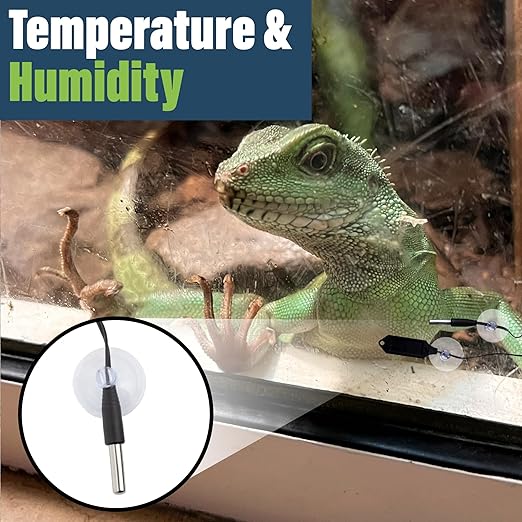 Digital Reptile Thermometer and Humidity Gauge Remote Probes – Terrarium - Image 6
