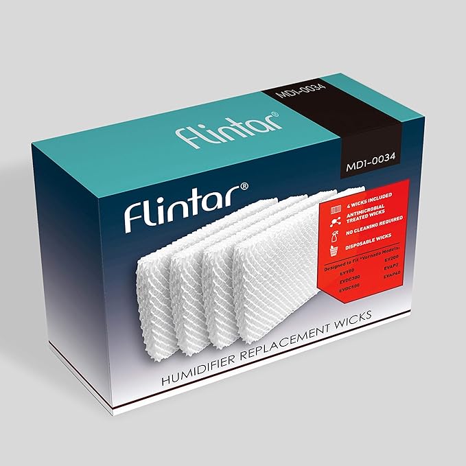 Flintar MD1-0034 Humidifier Replacement Wick Filters, Compatible - Image 2