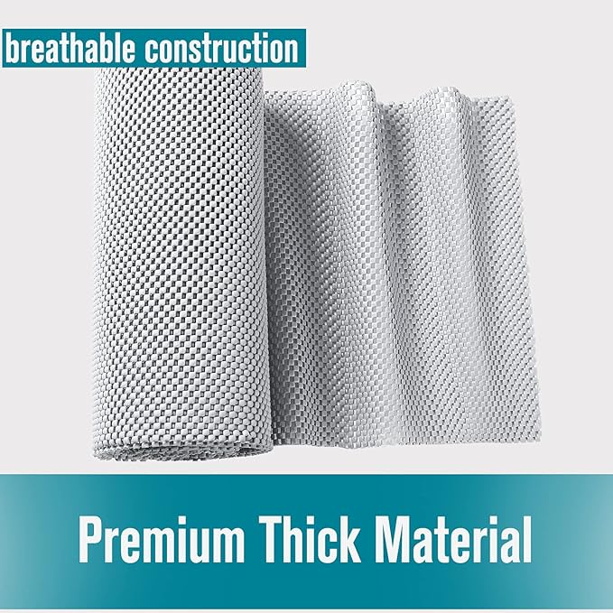 Drawer Shelf and Cabinet Liner, Thick Strong Grip, Non-Adhesive Liners Protect - Image 5