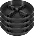 4 Pack Plant Saucer 8 inch, 10 12 14 17 inch, Plant Stand Plastic Plant Saucers by Unknown