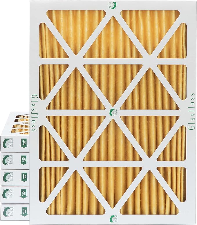 20x24x2 MERV 11 AC & Furnace 2" Depth Air Filters. Box of 6. Actual Size: by Glasfloss