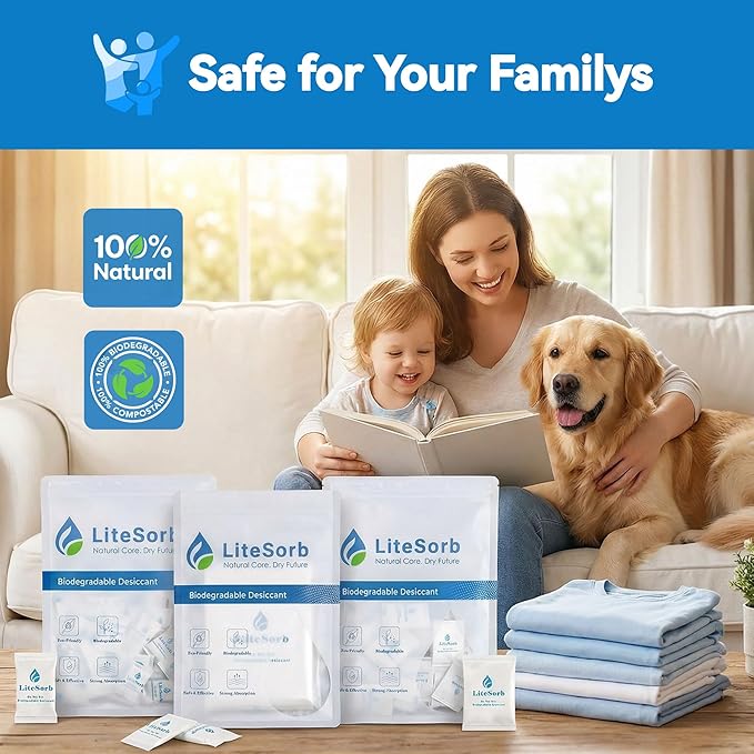 Natural Moisture Absorbers, Premium Moisture Absorption Desiccants Safe - Image 2