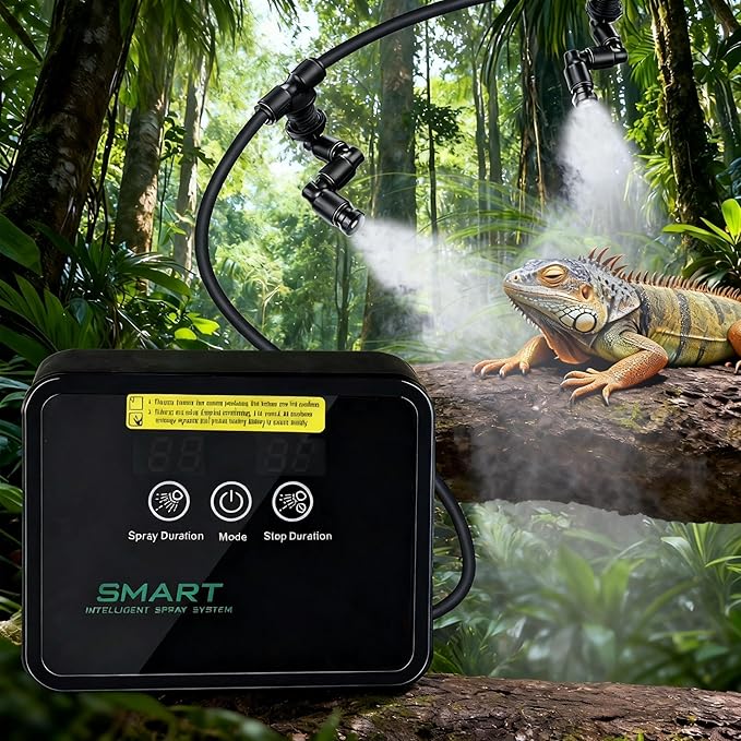 Reptile Mister System, Mister for Reptile Tank Terrarium Fogger/Humidifier & by Unknown
