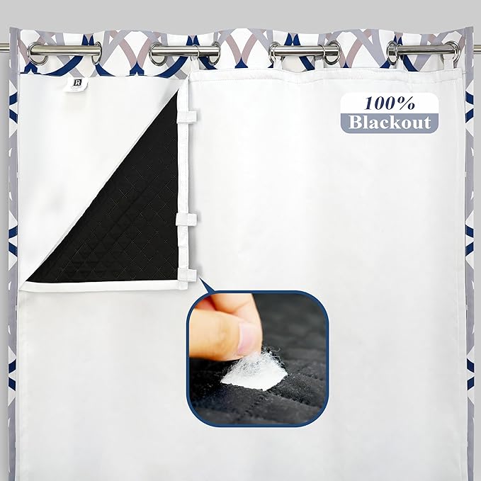 DriftAway Soundproof Thermal Insulated Quilted Curtain Liners by DriftAway