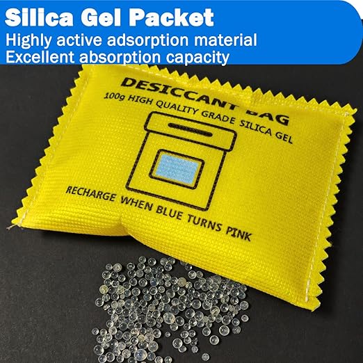 100g Rechargeable Desiccant Silica Gel Beads Pack Lab Desiccants Bag - Image 3