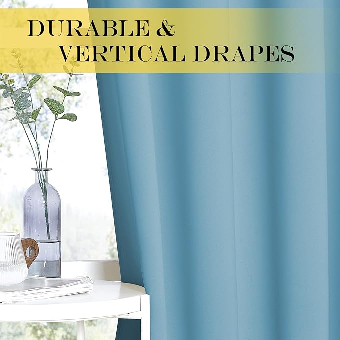 NICETOWN Blackout Curtain Panel 63 inch Long - Image 4