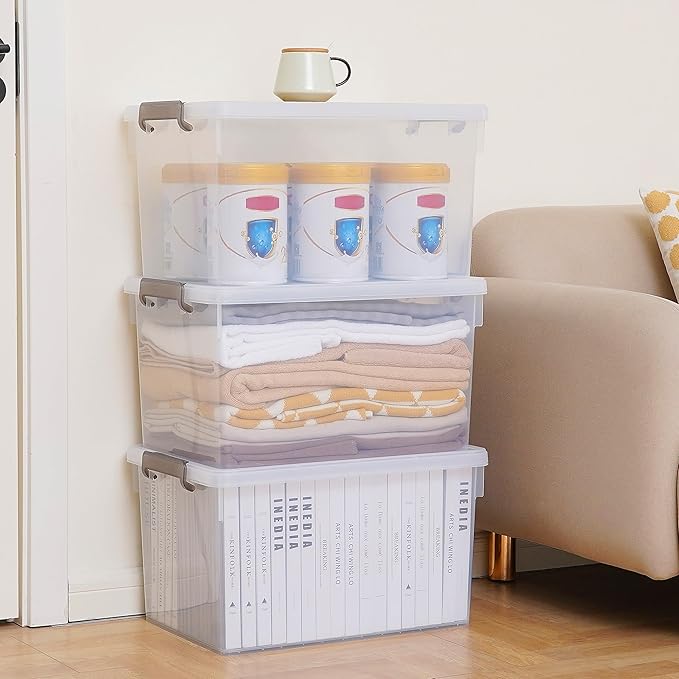 Citylife 48 Qt. Plastic Storage Bins - Image 2