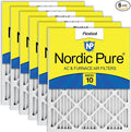 Nordic Pure 20x24x1 Pleated MERV 10 Air Filters 6 Pack by NordicPure