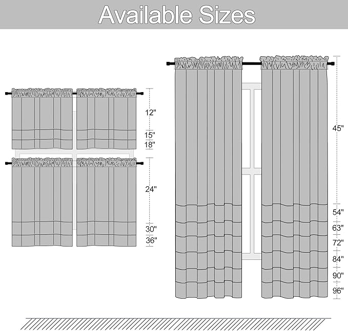 DONREN Turquoise Blackout Curtains - Image 7
