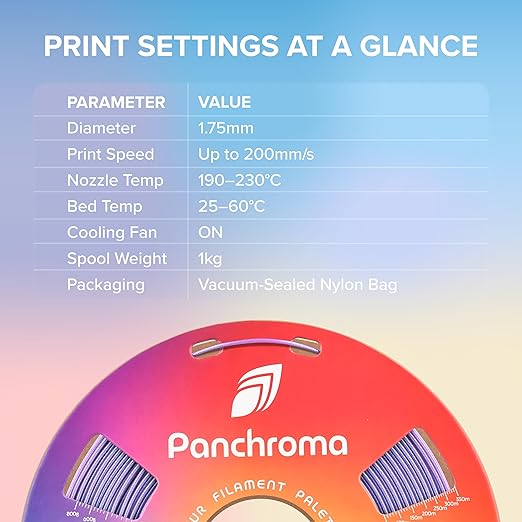 Polymaker Panchroma Celestial PLA Filament, Celestial Green 1.75mm 3D Printing - Image 5
