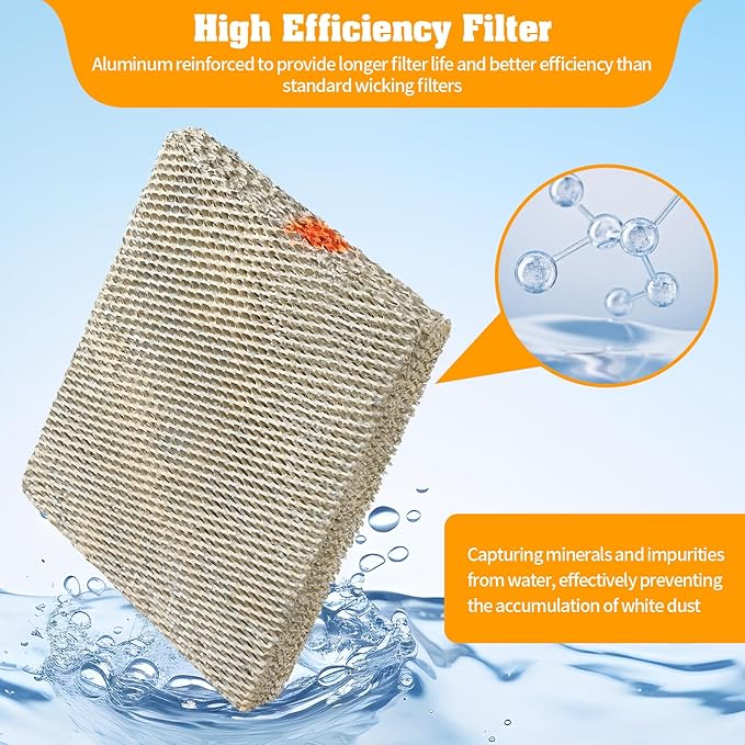DerBlue 2PACK 35 Water Panel Humidifier Replacement Filter Compatible - Image 4