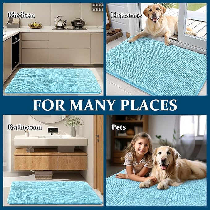 OLANLY Dog Door Mat for Muddy Paws 36x24, Absorbs Moisture and Dirt, Absorbent - Image 8