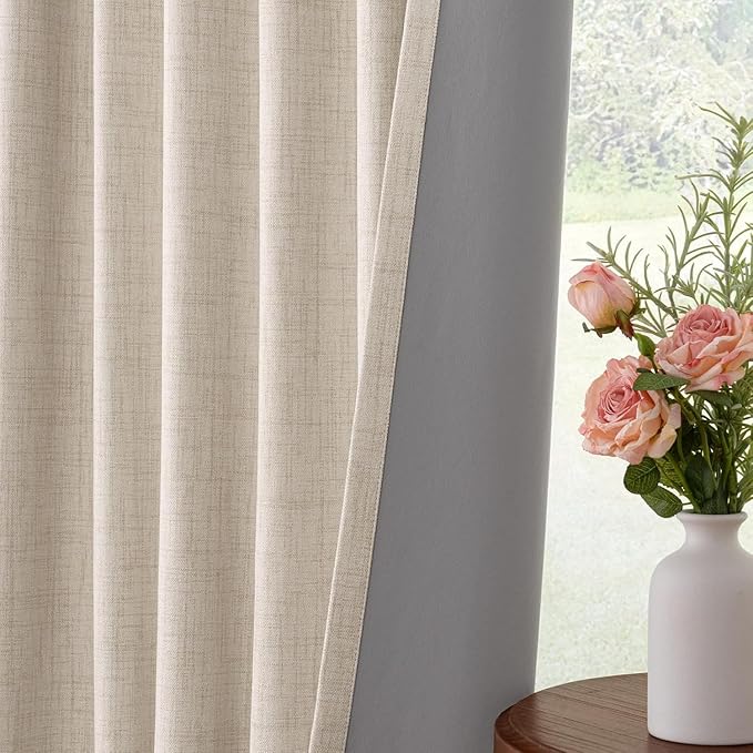 INOVADAY Thermal Sliding Door Curtains 100% Blackout Curtains - Image 5