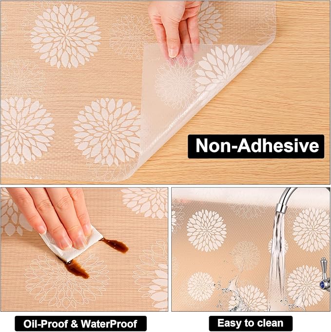 Cooyes Shelf Liners for Kitchen Cabinets Waterproof & Oil-Proof Kitchen - Image 7