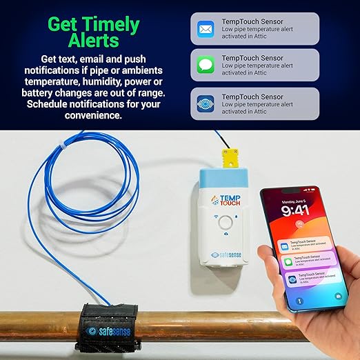 TempTouch WiFi Clamp Temperature and Humidity Sensor, Smart Thermometer - Image 9