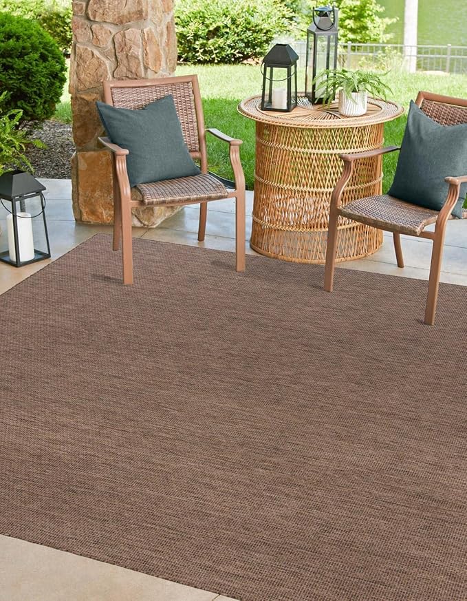 Unique Loom Outdoor Solid Collection Area Rug by UniqueLoom