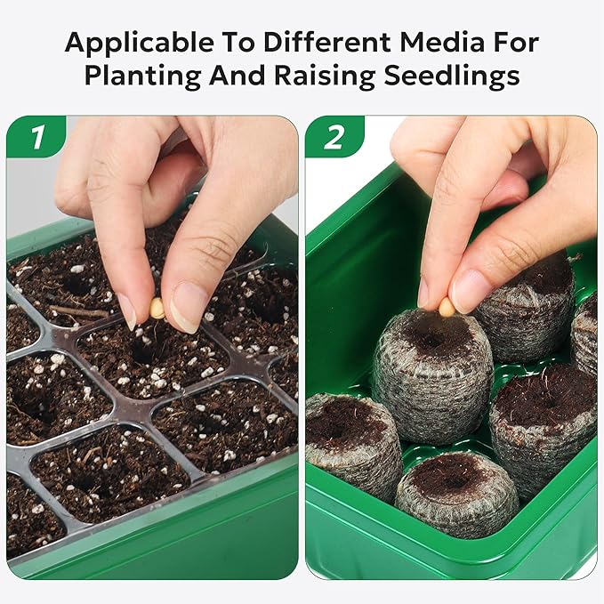 MIXC 10 Packs Seed Starter Tray Seed Starter Kit - Image 6