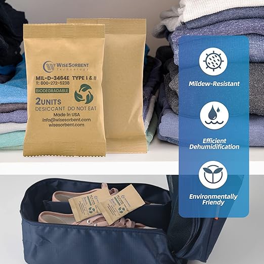 Kraft Clay Desiccants Packs for Safe, 66 Gram 180 Pack Dehumidifier for Gun Safe - Image 6