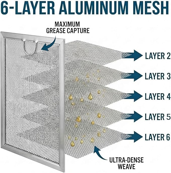 OEM Quality Grease Filter for LG Microwave LMH2235ST LMHM2237ST LMV1650SB - Image 2
