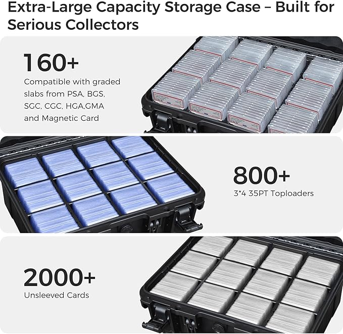 Graded Card Case Storage Box – Extra Large Trading Card Storage Box - Image 4