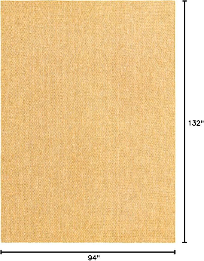 Unique Loom Collection Casual Transitional Solid Heathered Indoor/Outdoor - Image 2
