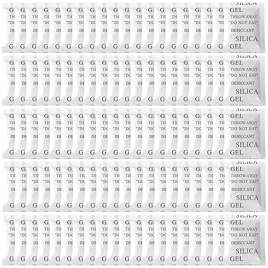 100PCS 5 Gram Premium Silica Gel Packets, Desiccant Packs by SmaringWing