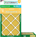 Filterbuy 18x30x1 Air Filter MERV 11 Superior Pet & Allergy Defense, by Filterbuy