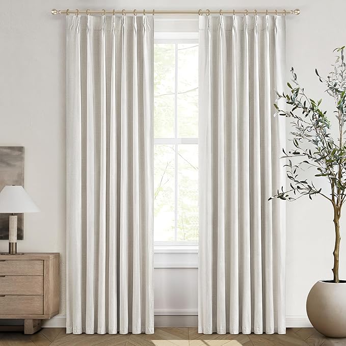 Blackout Curtains 95 Inches Long Custom Rustic Curtain by QJMYDECO