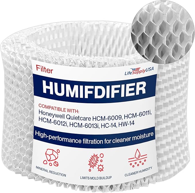 LifeSupplyUSA Filter E Humidifier Filter Replacement Wick Compatible by LifeSupplyUSA