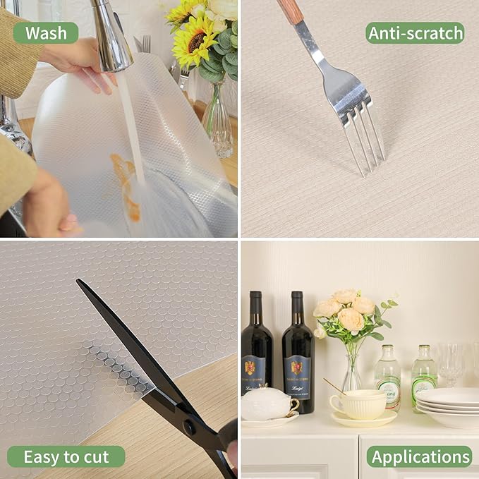 Shelf Liners 24 inch x 20 ft Kitchen Cabinets Liner Non-Stick Drawer Mats EVA - Image 3