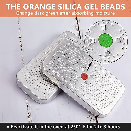 Patelai 5 Pieces 40 Gram Silica Gel Dehumidifier Desiccant Silica Gel Canister - Image 4