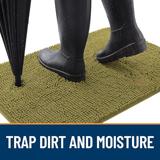 OLANLY Dog Door Mat for Muddy Paws 54x32, Absorbs Moisture and Dirt, Absorbent - Image 2