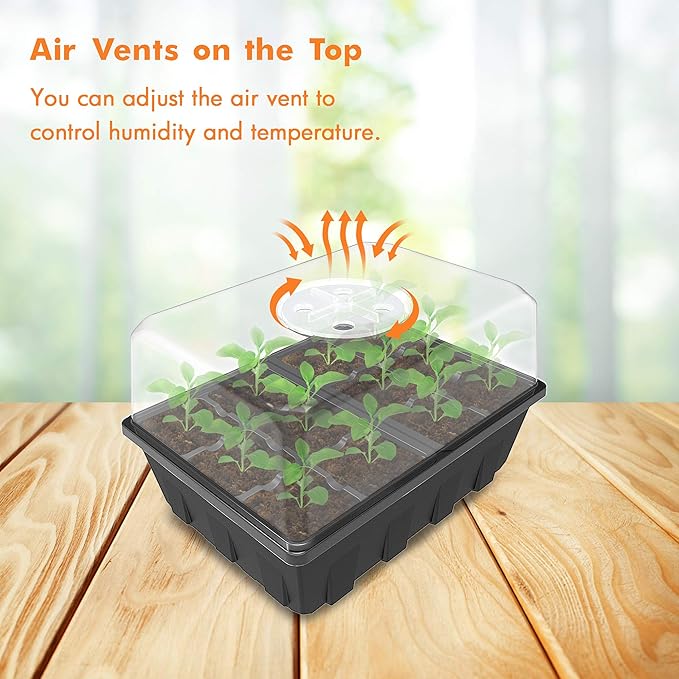 Gardzen 3 Pack Seed Starting Tray, Plant Germination Trays, Seed Starter Kit - Image 3