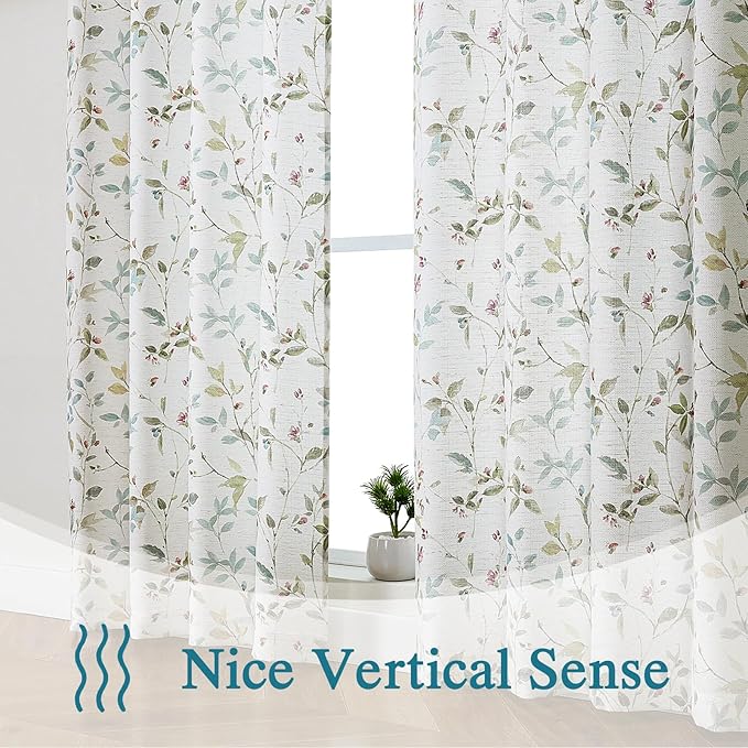 Chyhomenyc Roman Linen Blend Curtains 96 Inch Length 2 Panels, Light Filtering - Image 7