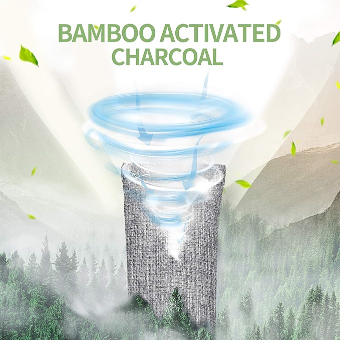 16 Pack Bamboo Charcoal Air Purifying Bag, Activated Charcoal Bags Odor Absorber - Image 4