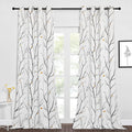 NICETOWN Aesthetic White Curtains Twisted Branch by NICETOWN