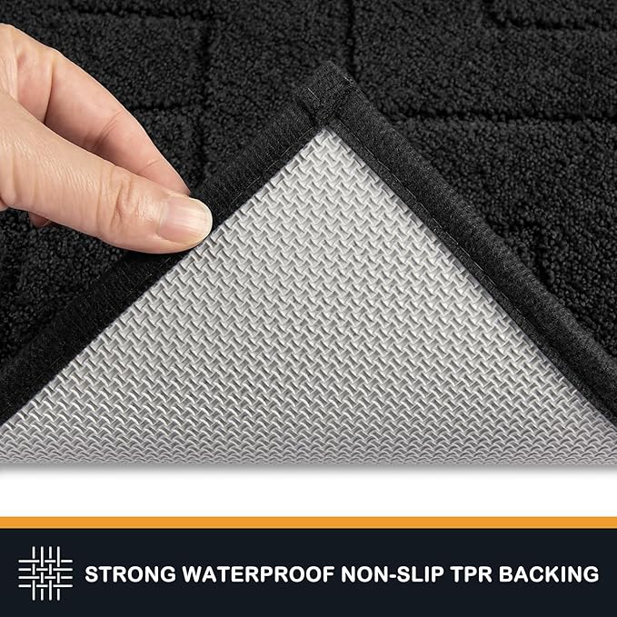 PURRUGS Dirt Trapping Door Mat 32" x 47", Non-Slip Machine Washable Entry Rug - Image 4