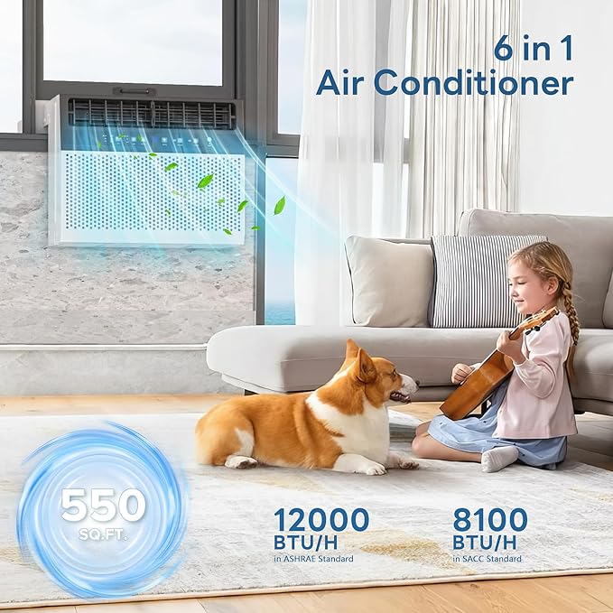 ZAFRO 12000 BTU U Shaped Window Air Conditioner Cools up to 550 Sq. Ft. - Image 3