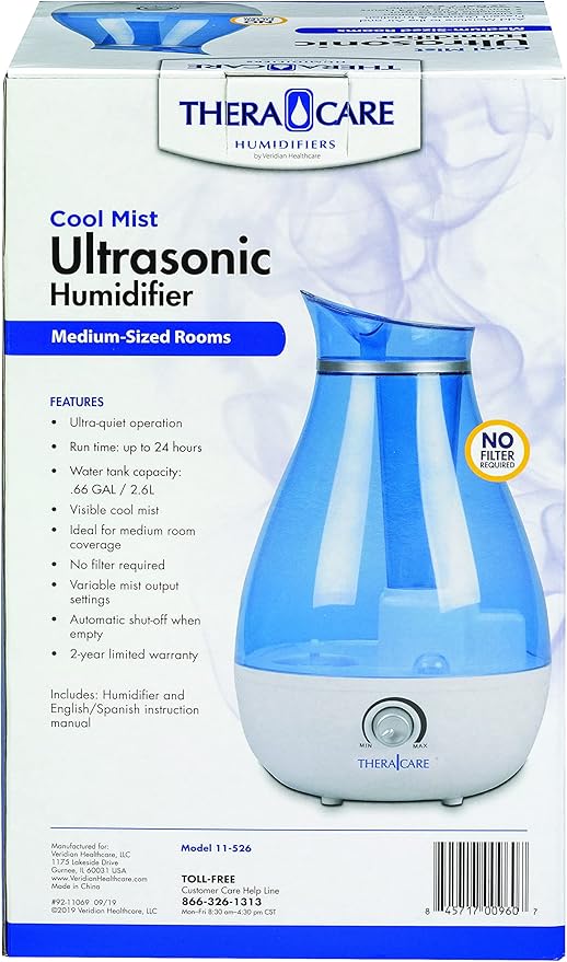 Thera|Care Cool Mist Ultrasonic Humidifier | - Image 4