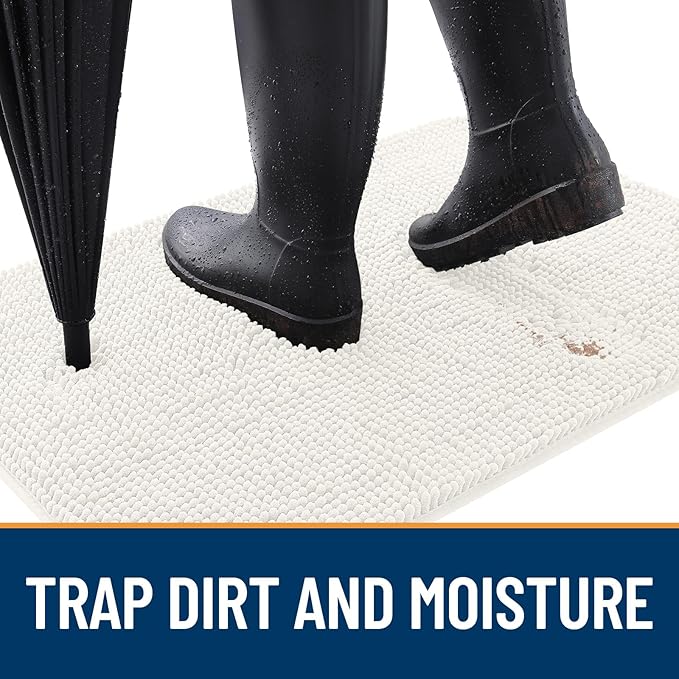 OLANLY Dog Door Mat for Muddy Paws 30x17, Absorbs Moisture and Dirt, Absorbent - Image 2